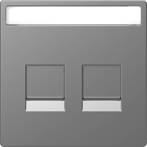 Merten Abdeckung System Design aus Edelstahl in Silber/Grau MEG4564-6036 - Bild 1