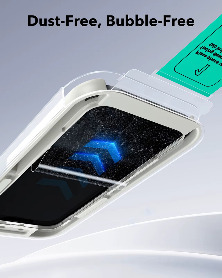 ESR 3er-Pack Displayschutzfolie aus gehärtetem Glas in Militärqualität für iPhone 17 Pro Max, 17 Air, 16, 15, 14 und 13 Pro Max, transparent - Bild 4