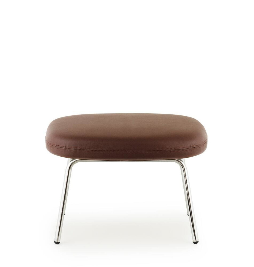 Normann Copenhagen Era Hocker mit braunem Leder und lackiertem Stahlgestell - Bild 2