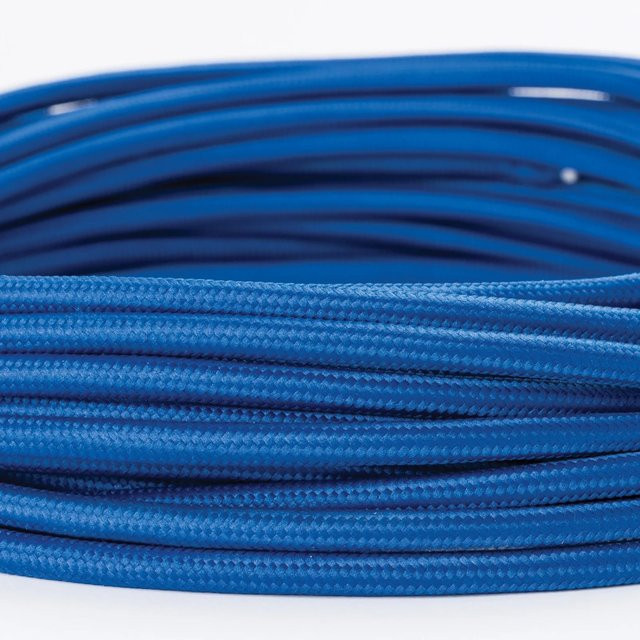 Orion Lightstyle Retro Textilkabel 3-adrig in Blau als Meterware - Bild 1