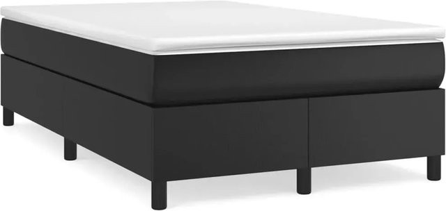 vidaXL Boxspringbett in Schwarz aus Kunstleder mit Maßen B: 120 cm, L: 200 cm - Bild 1