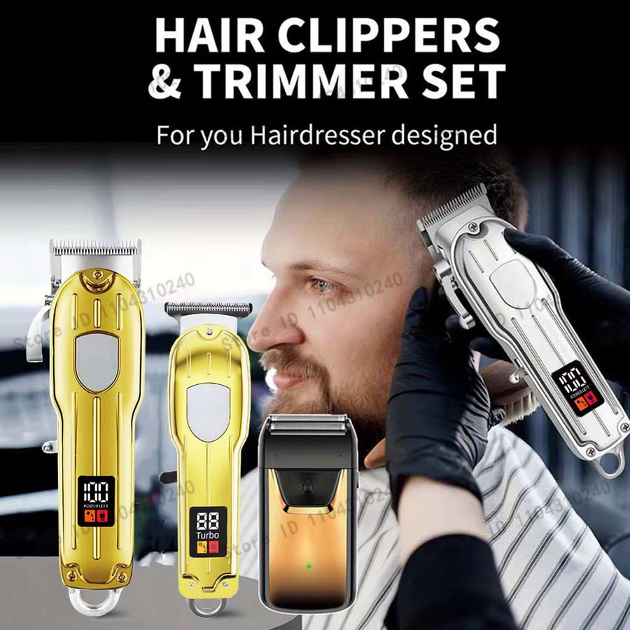 Edieu 3-in-1 Haarschneidemaschine für Herren, Gold - Bild 2