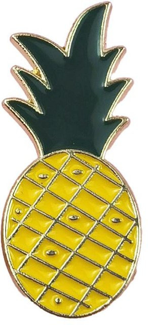 Global Finds Brosche, Ananas, Regenbogen, Geometrisch, Unisex - Bild 1