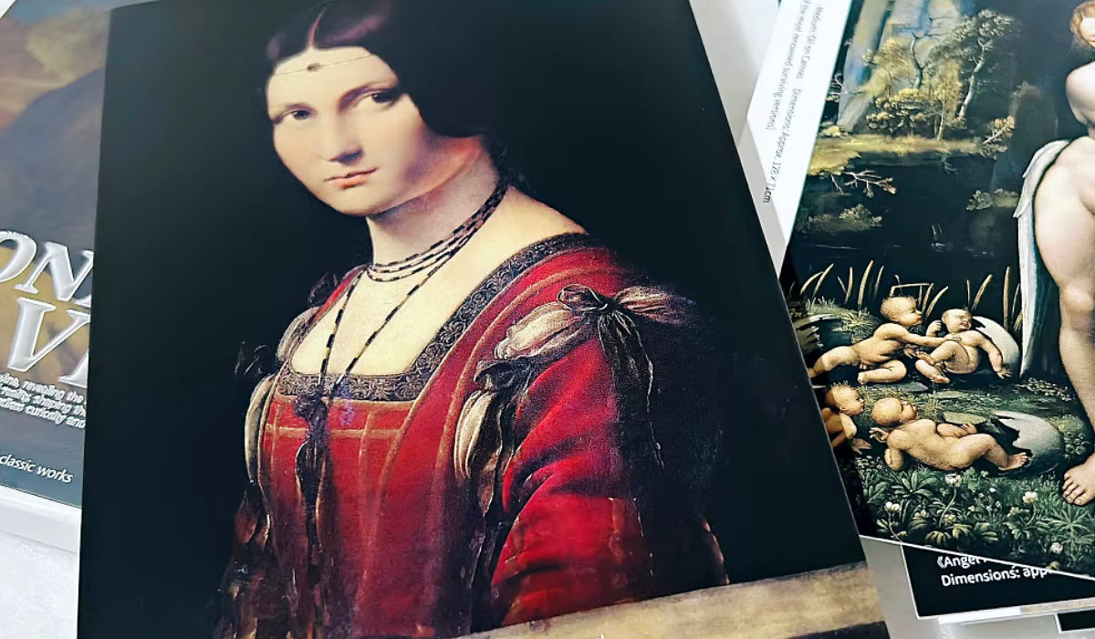 30 Stück Mona Lisa Postkarten Set mit Kunstmalerei Motiven in Mehrfarbig für DIY Dekoration und Scrapbooking - Bild 1