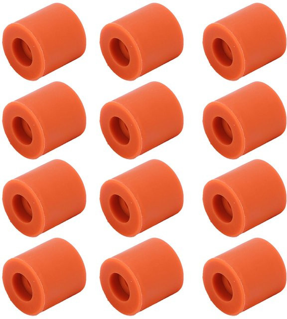 12 Stück Silikon Heizbett Nivelliersäulen Stoßdämpfer für 3D-Drucker in Orange, 16mm - Bild 1