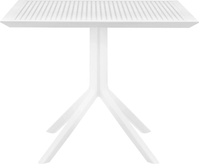 CLP Tisch Sky quadratisch in Weiß für Garten, Terrasse und Balkon B/T/H: 80 x 80 x 74 cm - Bild 1