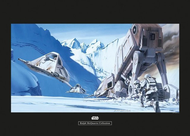 Komar Wandbild Star Wars Snowspeed in Multicolor, Breite: 70 cm, Höhe: 50 cm - Bild 1
