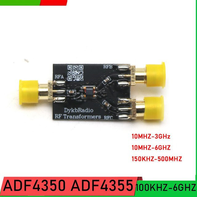 DykbRadio RF Balun-Transformator 1:1 Differentialwandler für HAM-Radio-Verstärker 100K-8GHZ in Schwarz - Bild 1