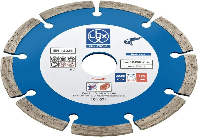 LUX-TOOLS Diamant-Trennscheibe Universal Blau Durchmesser: 125 mm - Bild 1