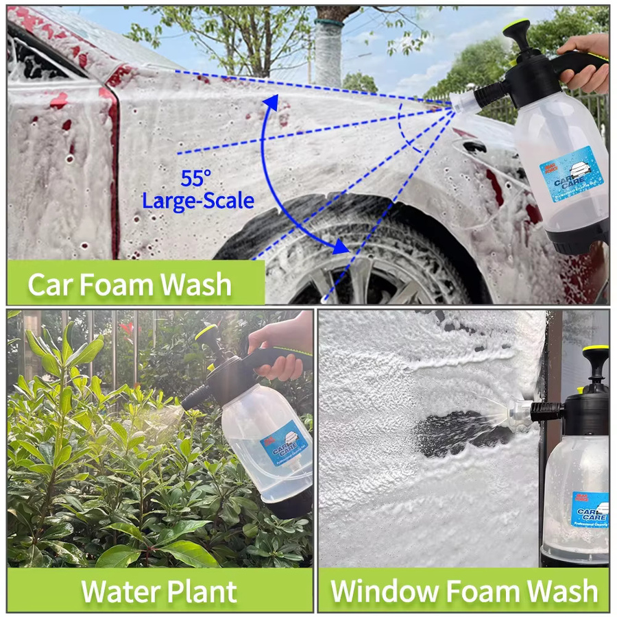 Professionelle Druckzerstäuber Sprühpumpe von BEAR FORCE, transparente Sprühflasche mit 2l Fassungsvermögen für Reinigung, Waschen und Autopflege - Bild 4