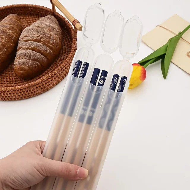Uniturcky Bambus-Essstäbchen-Set in Blau, handgefertigte Naturholz-Essstäbchen mit rutschfestem Griff im japanischen Stil - Bild 1