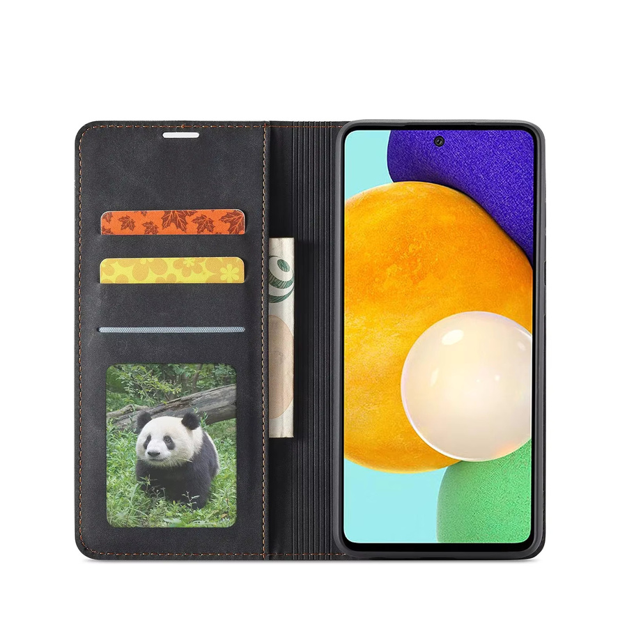 Flip Ledertasche Wallet Cover für Samsung Galaxy S26 Edge A17 A07 A06 A16 A36 A56 A05 A15 A25 A35 A55 A14 A24 A34 A54 A13 A33 A33 in Schwarz oder Blau - Bild 2
