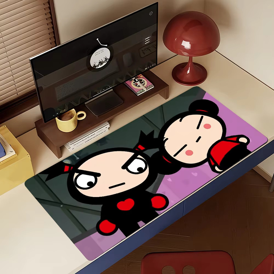 Garu Pucca Mauspad XXL rutschfeste Schreibtischunterlage in Multicolour für PC und Laptop - Bild 4