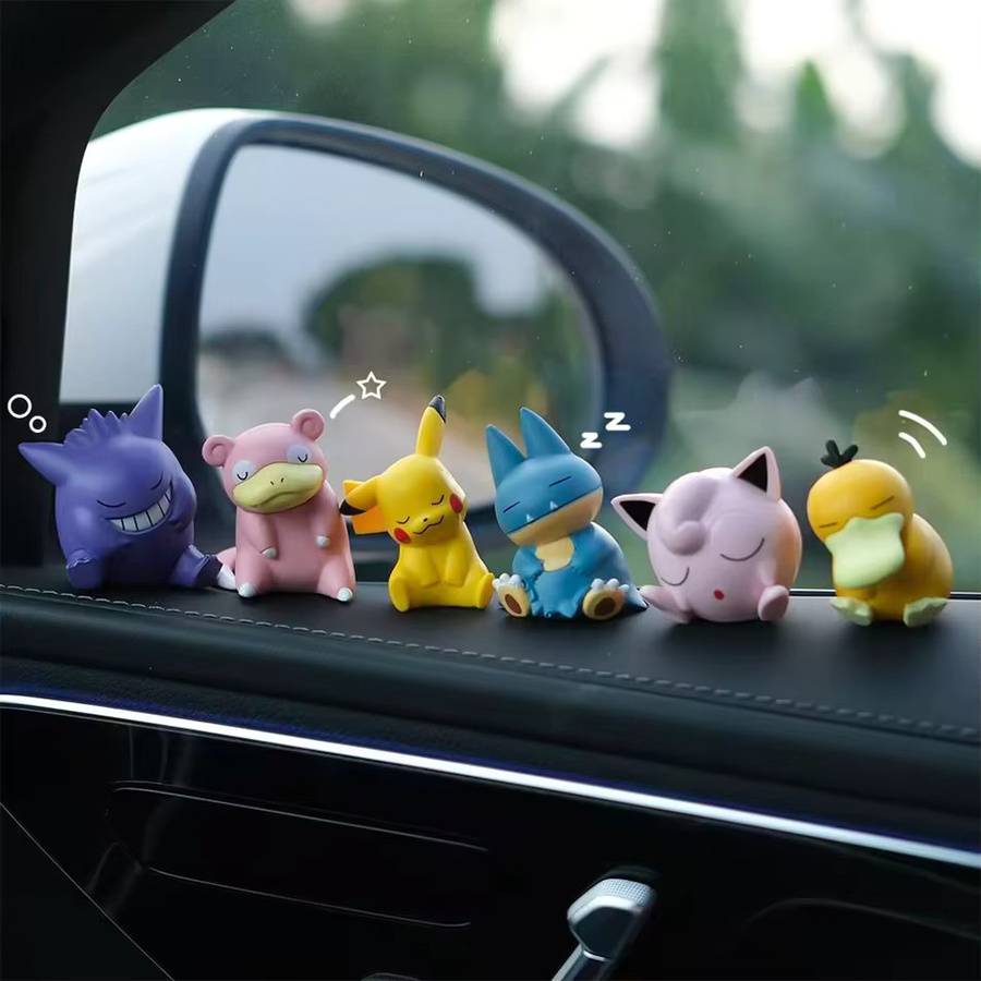 Bandai Pokémon Schlaf-Serie Pikachu Gengar Modellfiguren, 6-teiliges Set - Bild 4