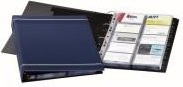 DURABLE Visitenkartenringbuch VISIFIX 400 A4 aus Kunststoff in Anthrazit und Blau - Bild 1