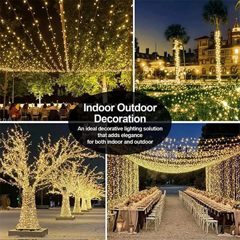 KUALOOL LED Lichterkette Outdoor Wasserdicht mit 100 LEDs, Farbe Multicolour, Länge: 10 m - Bild 5