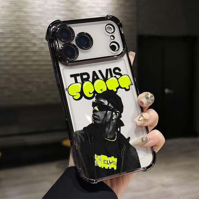 T-Travis S-Scott Cactus Jack Handyhülle für Samsung Galaxy A57 A56 A55 A54 A53 A52 A37 A36 A16 A06 A15 4G 5G mit Anti-Drop-Schutz, transparent - Bild 1
