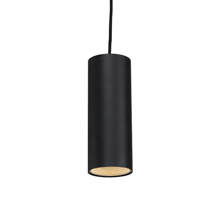 QAZQA Design-Pendelleuchte Tubo in Schwarz aus Aluminium mit GU10 Fassung, dimmbar und höhenverstellbar - Bild 2