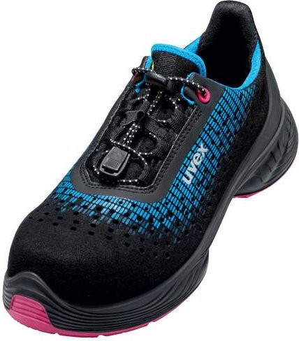 Uvex 1 G2 6826839 Sicherheitshalbschuh S1 in Schwarz, Blau und Pink, Größe 39 - Bild 1