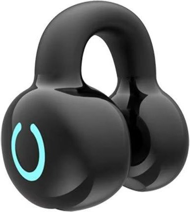Kebidumei Kabelloser Bluetooth 5.3 Ohrclip Kopfhörer mit Mikrofon, HiFi Stereo Sport Headset mit Geräuschunterdrückung, In-Ear, Schwarz - Bild 1