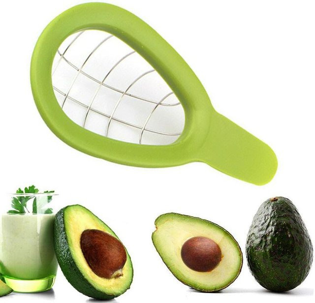 LChome Avocado Slicer und Kernentferner in Grün mit praktischem Obstschäler und Gemüse-Zubehör - Bild 1