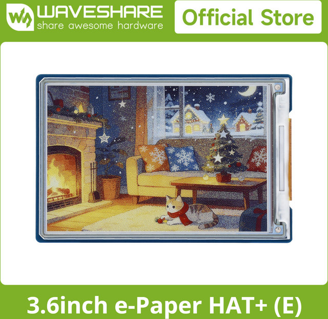 Waveshare 3,6 Zoll E Ink Spectra 6 (E6) Vollfarb-E-Paper-Display mit SPI-Schnittstelle für Raspberry Pi, Jetson Nano und ESP32 - Bild 1