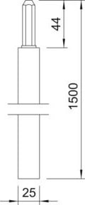 OBO Bettermann Omex-Tiefenerder 219 25 OMEX FT/1,5m - Bild 1