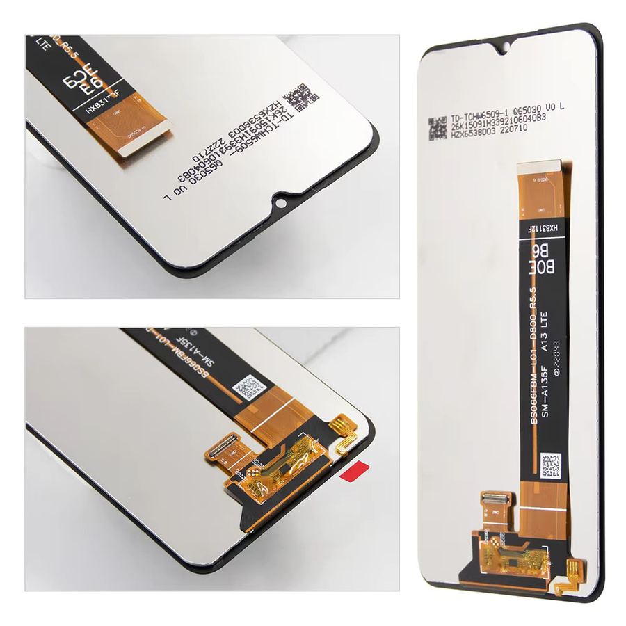 Samsung Galaxy M13 M135 AMOLED LCD Display mit Touchscreen Digitizer Montage und Rahmen in Schwarz für SM-M135F Ersatz - Bild 3