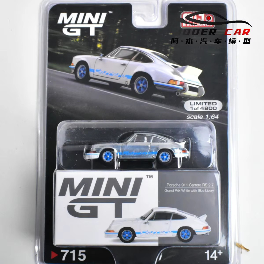 MINIGT TSM 1:64 z 911 GT3, Druckguss-Modellauto, Weiß, ab 14 Jahren - Bild 2