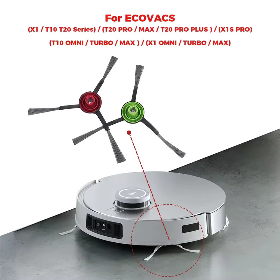Ecovacs Deebot T8 AIVI, T8 Pure und N8 Pro Zubehör-Set mit Seitenbürsten, Hauptbürsten, Filtern, Staubbeuteln und HEPA-Filtern - Bild 2