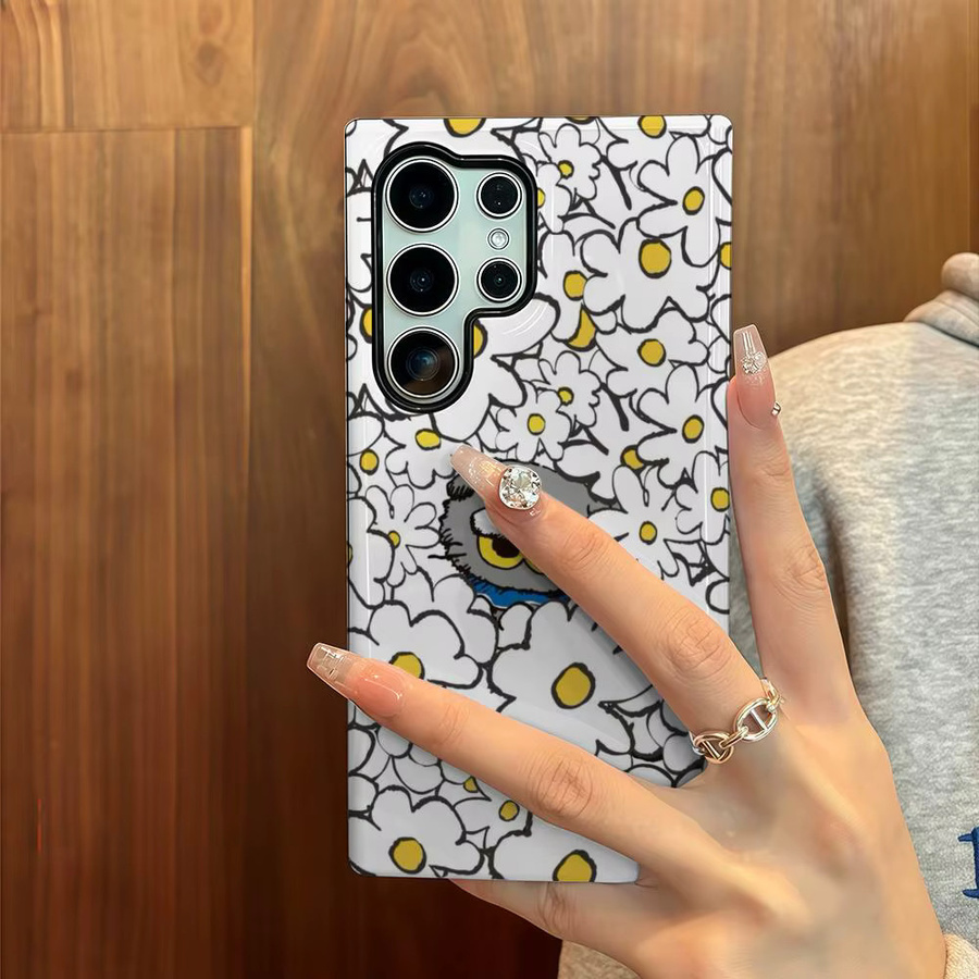 Luxus Z-ZO Freunde Handyhülle mit Doppelschicht-Abdeckung für Samsung Galaxy S25 S24 Ultra S23 S22 S21 A56 A36 A26 A16 in Weiß und Multicolour - Bild 3