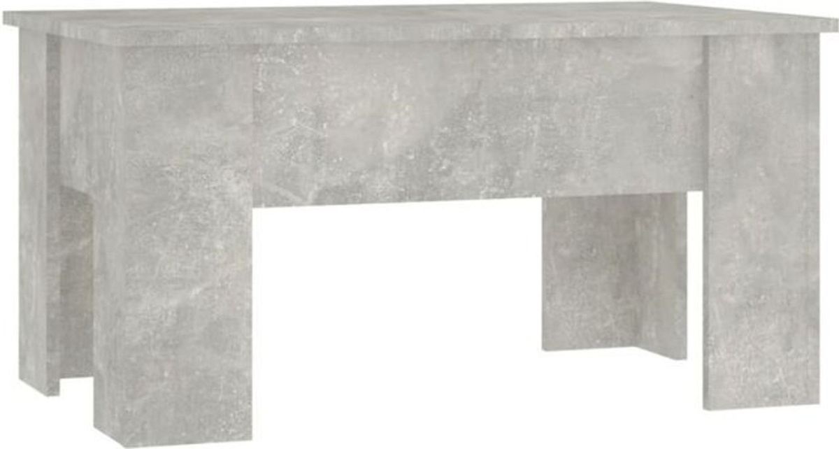 Moderner Couchtisch aus Holzwerkstoff von vidaxl in Betongrau, B/T/H: 79 x 49 x 41 cm - Bild 1