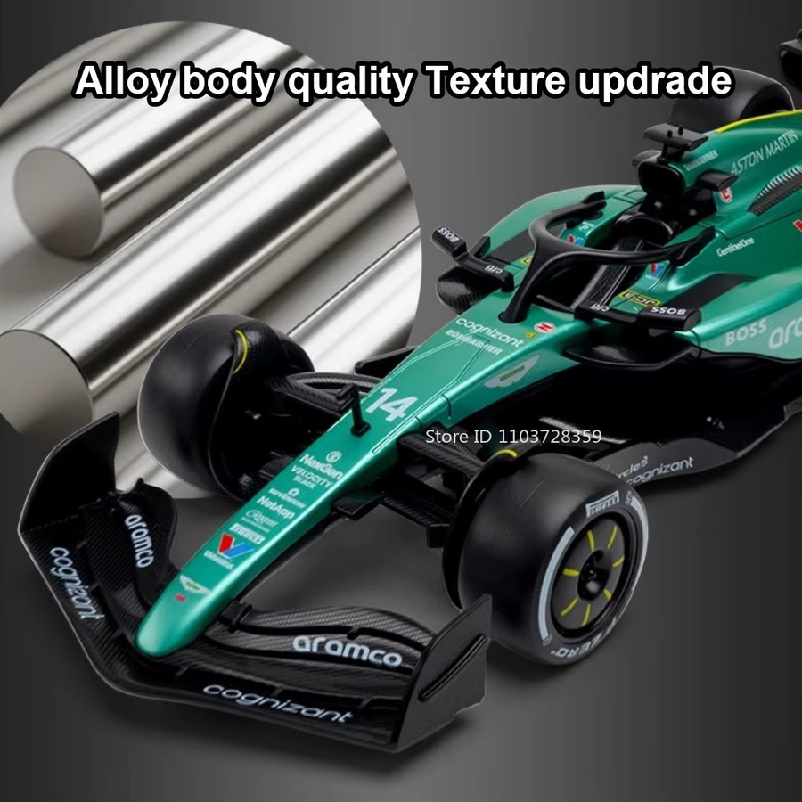 RMZ city F1 Spielzeugmodell Rennwagen, 1:24 Maßstab, Metall, Grün - Bild 3