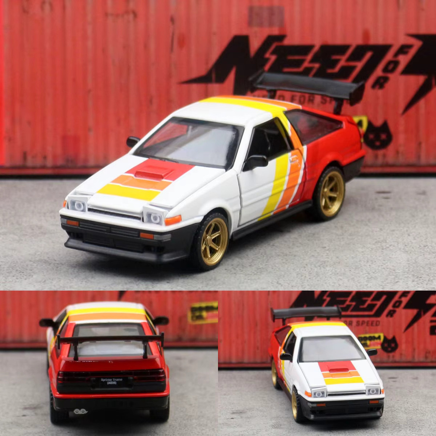 caipo Toyota AE86 Sprinter Trueno Rennwagen, Spielzeugauto, 1:37, Bausatz, Modell Diecast - Bild 4