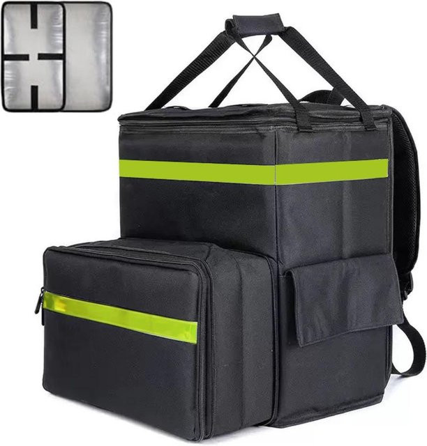 Isolierte Pizza-Liefertasche als wasserdichter Rucksack von Ruishi in Grün - Bild 1