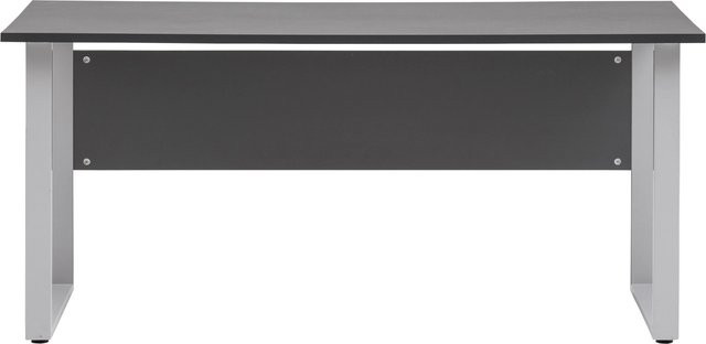 Schildmeyer Schreibtisch Serie 1500 für Büro und Homeoffice, Anthrazit-Grau, B: 160 cm, T: 73,2 cm, H: 75 cm - Bild 1