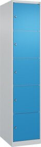 C+P Schließfachschrank Classic PLUS mit 1 Abteil in Lichtgrau und Lichtblau, H x B x T: 185 x 40 x 50 cm - Bild 1