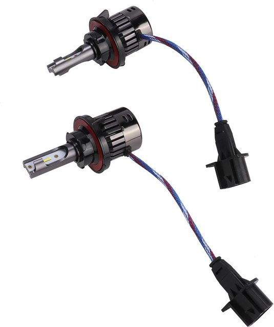 Wosawe Outdoor Sports LED-Scheinwerfer H13 60W Set mit integriertem Treiber in Weiß und Schwarz - Bild 1