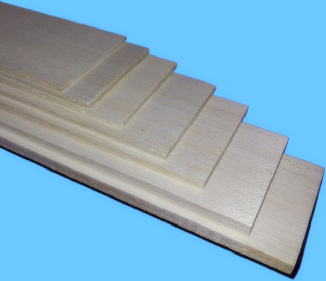 Real hawk Balsaholz Flugzeug und Boot Modellmaterial 5-teiliges Set - Bild 1