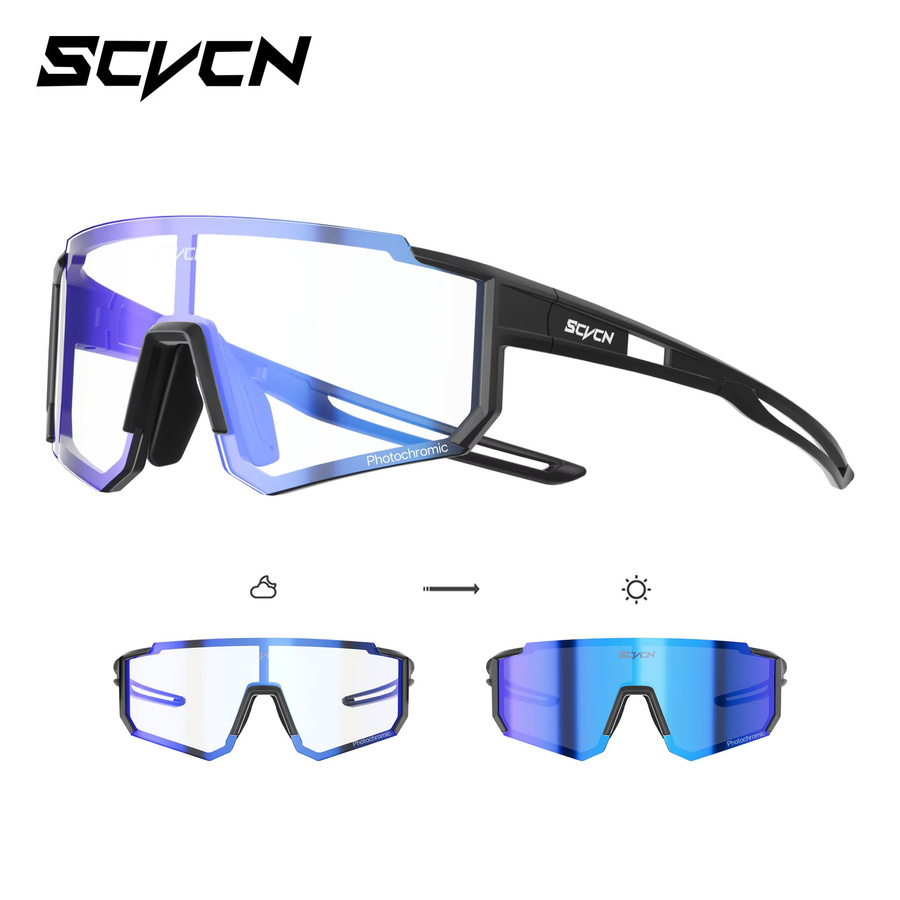SCVCN Sportsonnenbrille Kinder, Vollrand, Kunststoff, rot - Bild 7