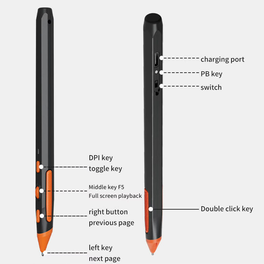 Ergonomische kabellose 2,4 G Computer-Maus von docooler in Schwarz mit verstellbarer DPI-Stufe 800 1200 1600 für Laptops, Desktops, Tablets und Smartphones - Bild 4