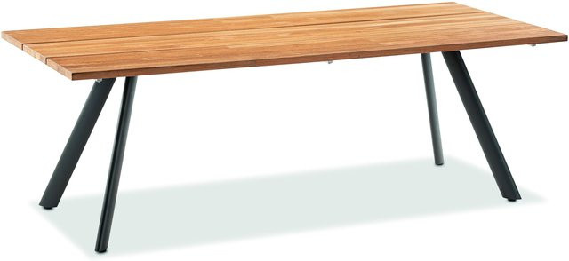 Gartentisch Noah von NIEHOFF GARDEN aus Teakholz und anthrazitfarbenem Aluminium, rechteckig, B/T/H: 180 x 95 x 76 cm - Bild 1