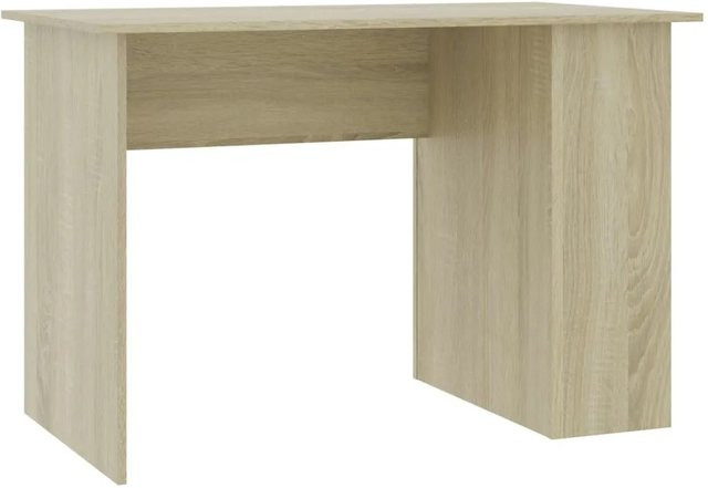 vidaXL Schreibtisch Sonoma Eiche in Beige aus Holzwerkstoff B/T/H: 110 x 60 x 73 cm - Bild 1