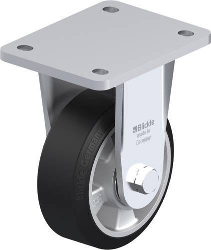 Blickle Bockrolle BO-ALEV 127K in Schwarz-Grau aus Stahl mit 125 mm Rad-Durchmesser und 300 kg Tragfähigkeit - Bild 1