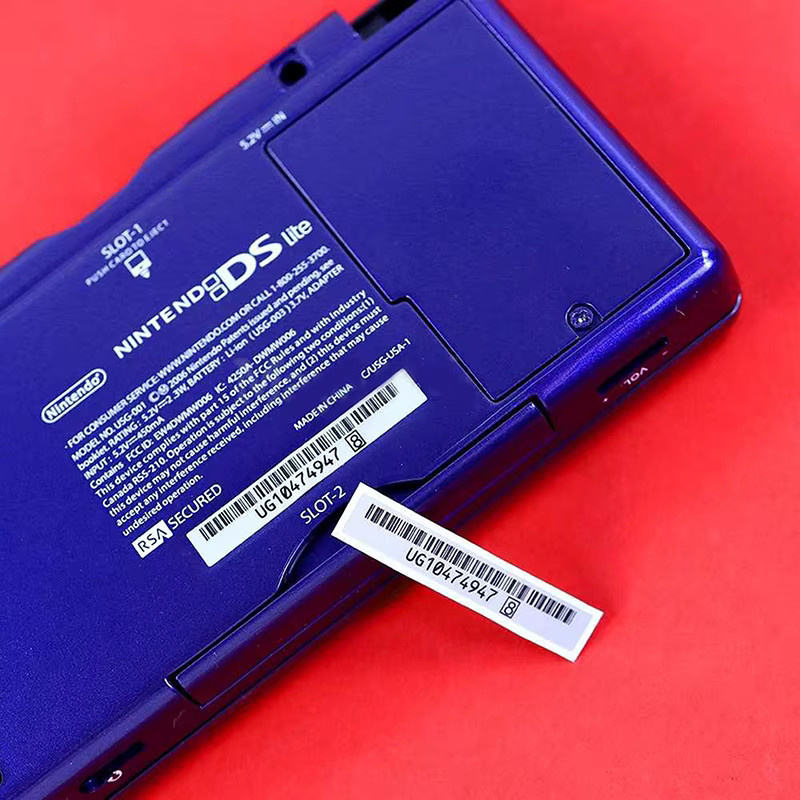 4 Stück Barcode-Etiketten für Nintendo 3DS, 3DS XL, New 3DS XL und NDSi XL in Weiß - Bild 2