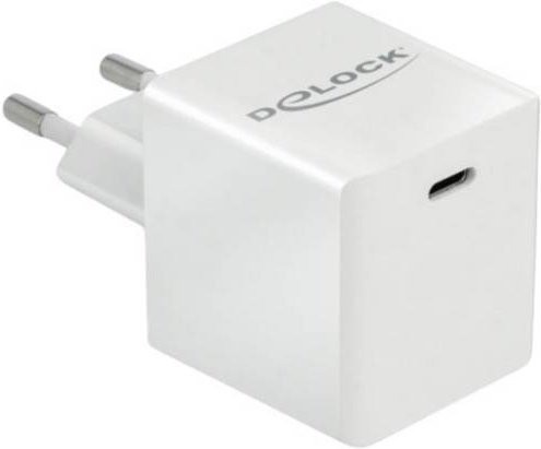 Delock 41446 USB Ladegerät mit USB-A und USB-C Power Delivery in Weiß