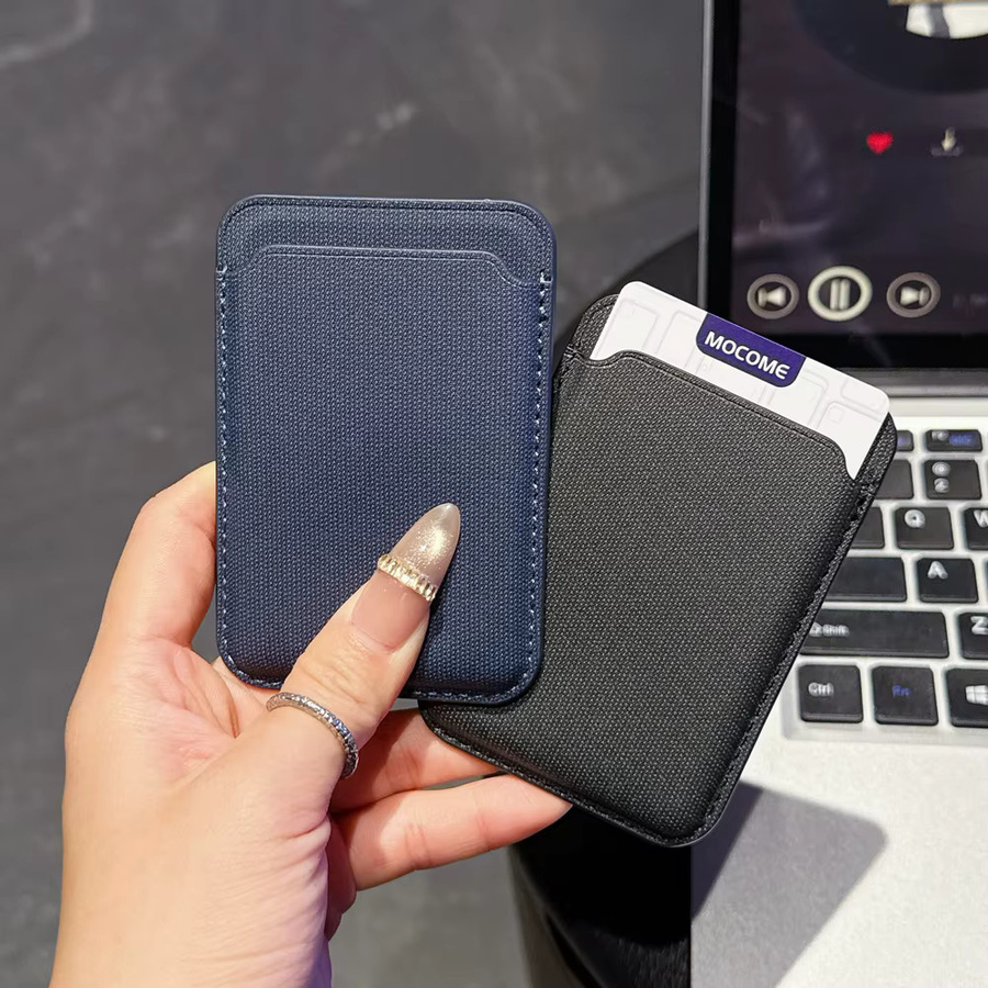 SLUTLI Magnetische Techwoven Brieftaschenhülle für iPhone 16 17 Pro Max 14 15 Plus und Samsung S25 S26 Ultra mit MagSafe Kartenhalter in Grün - Bild 4
