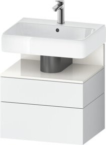 Duravit Waschtischunterschrank Qatego in Weiss Hochglanz, B/T/H: 59 x 47 x 59 cm - Bild 1