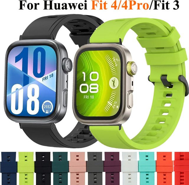 Huawei Uhrenarmband Silikon, Schwarz, Unisex - Bild 1