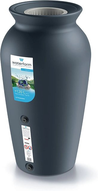 Waterform Regentonne Velcan 120 in Anthrazit mit Filter und modernem Design - Bild 1